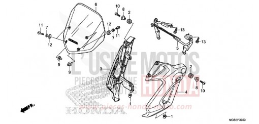 CAPOT AVANT NC700SAC de 2012